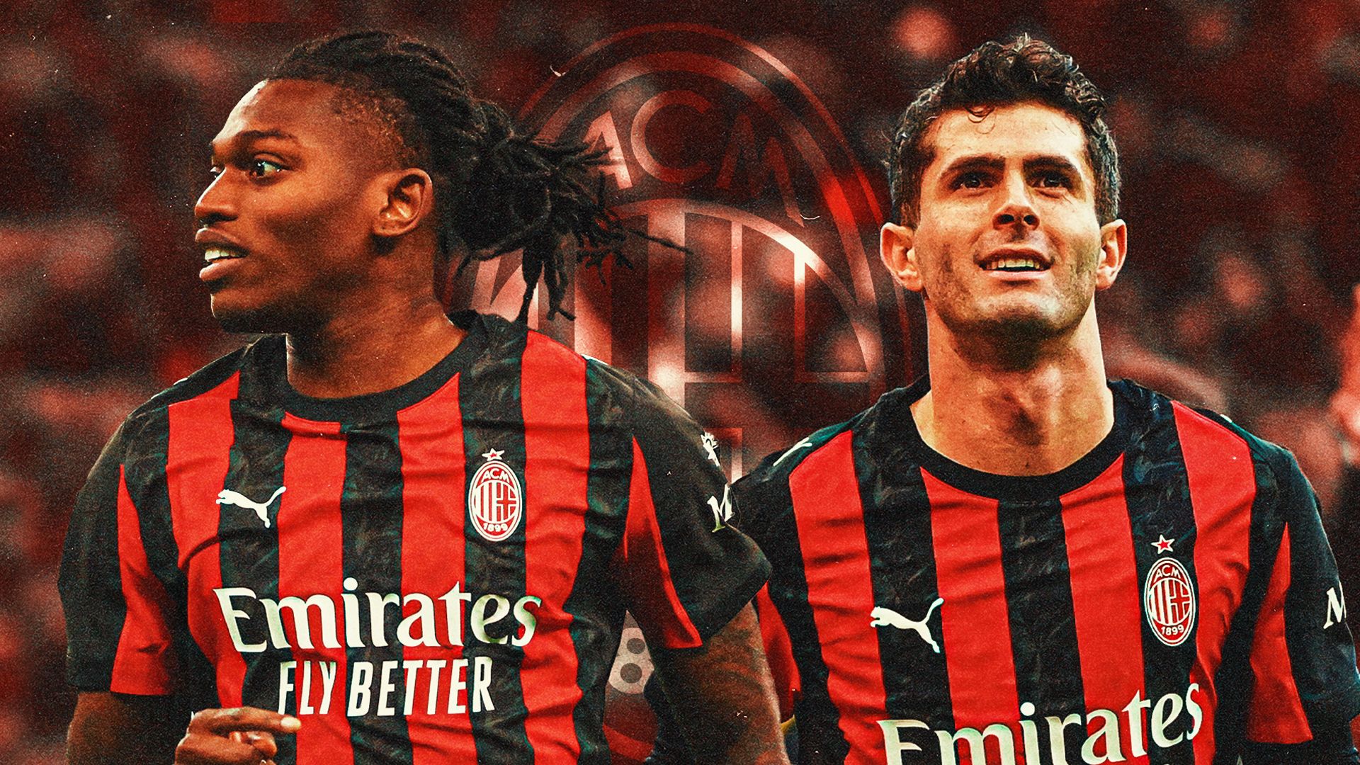 Leao Pulisic Milan GFX