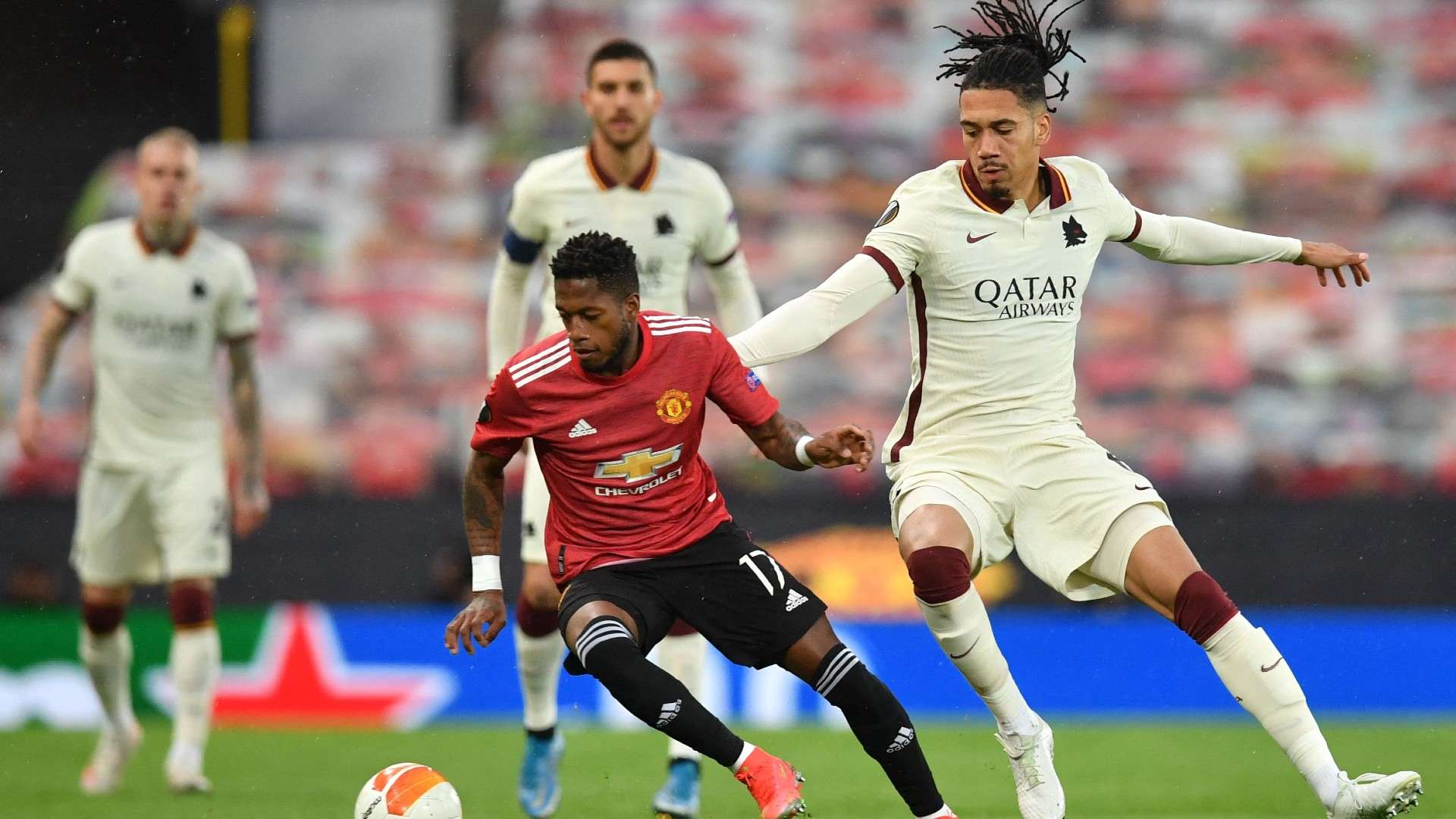 Fred Chris Smalling Manchester United AS Roma
