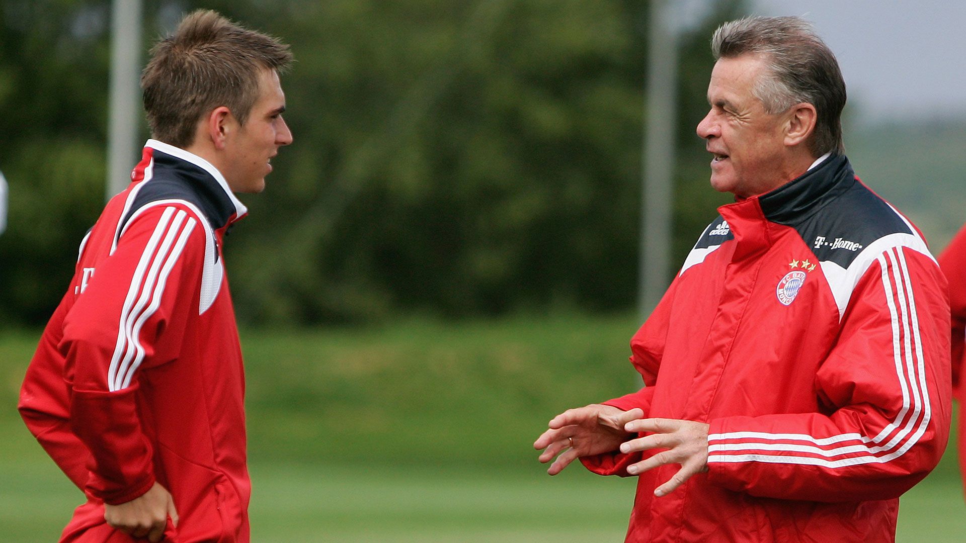 Philipp Lahm Ottmar Hitzfeld Bayern München 2007