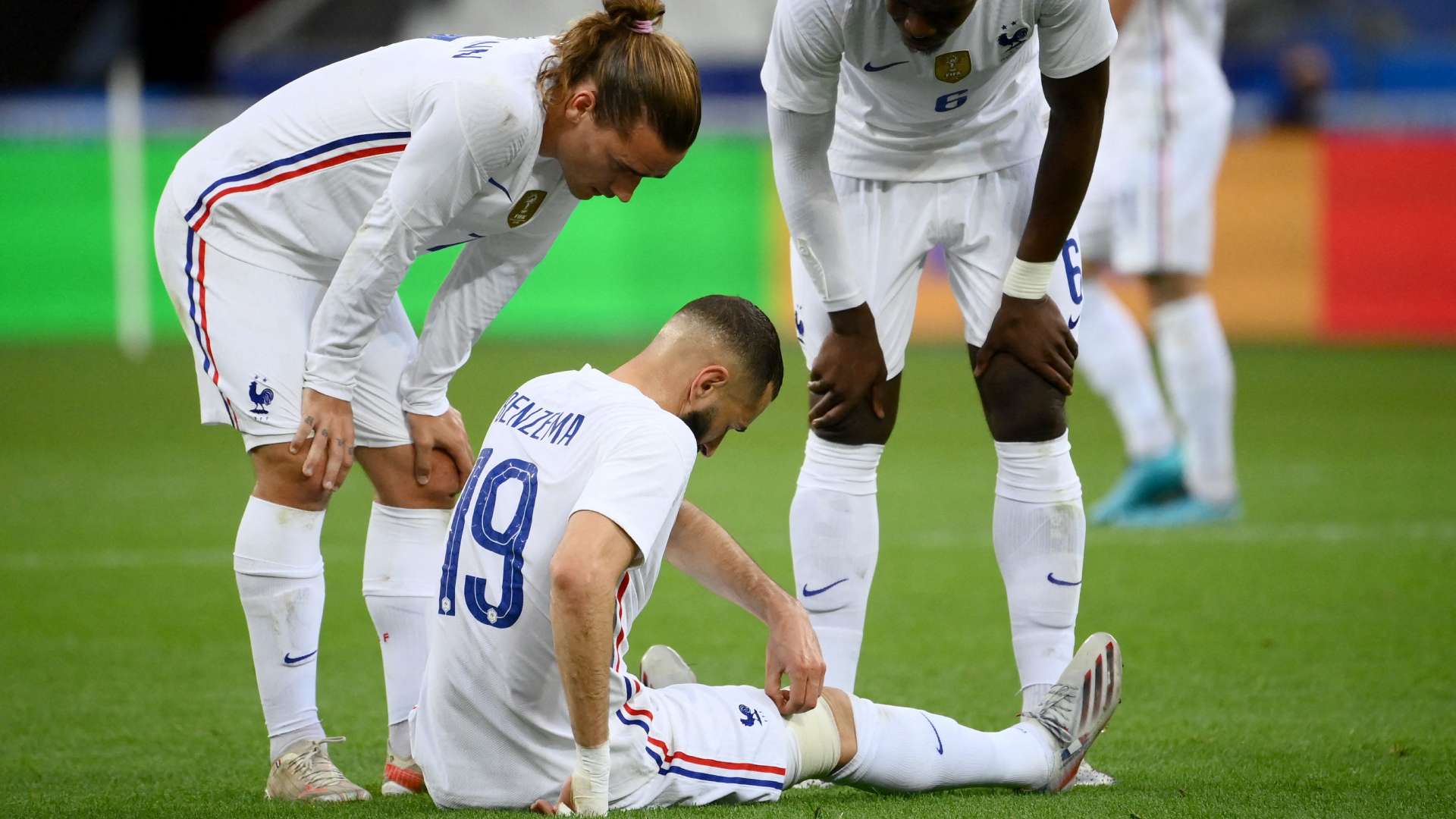 Benzema blessure France Bulgarie