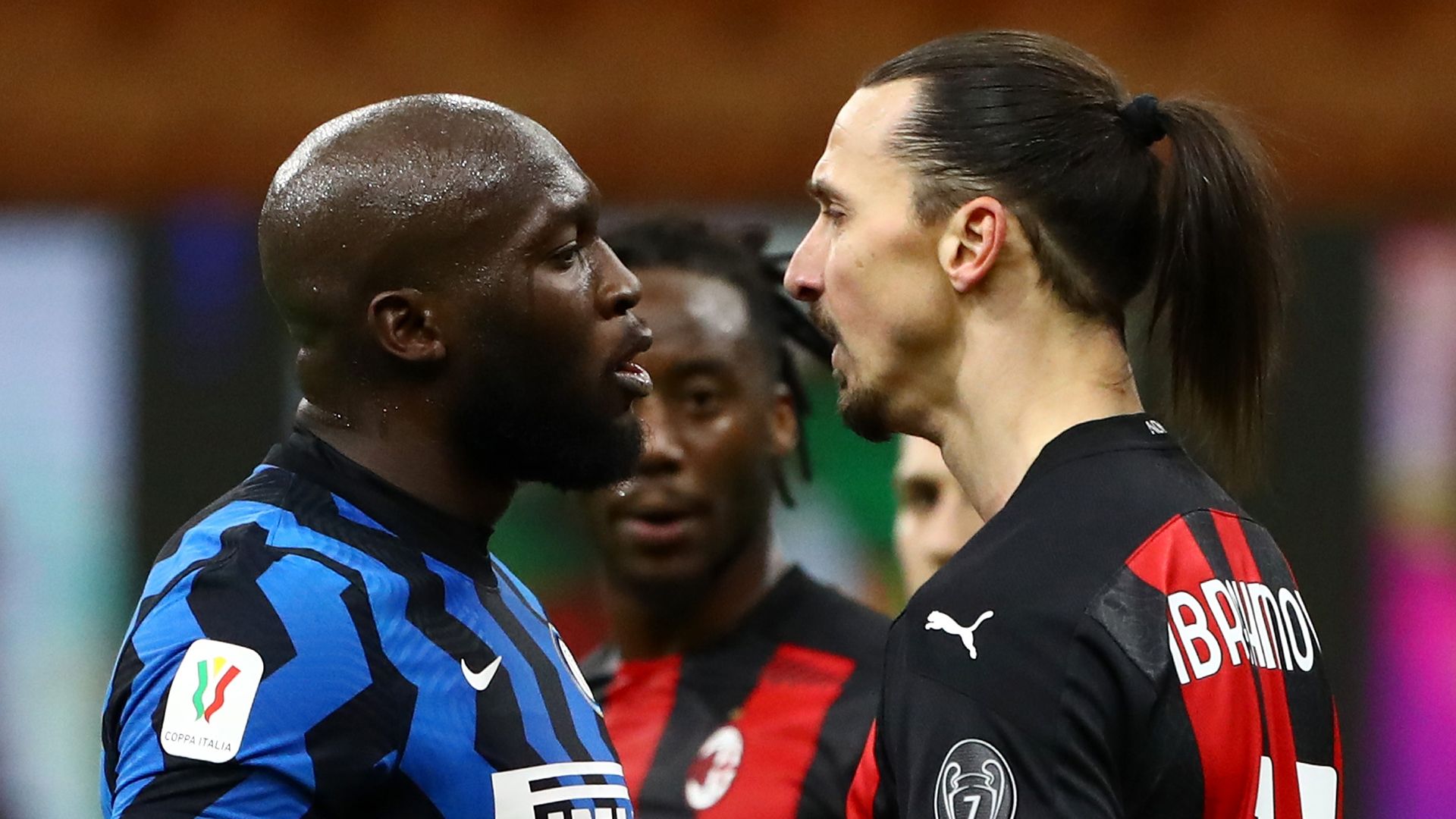 Romelu Lukaku Zlatan Ibrahimovic Inter AC Milan 2021