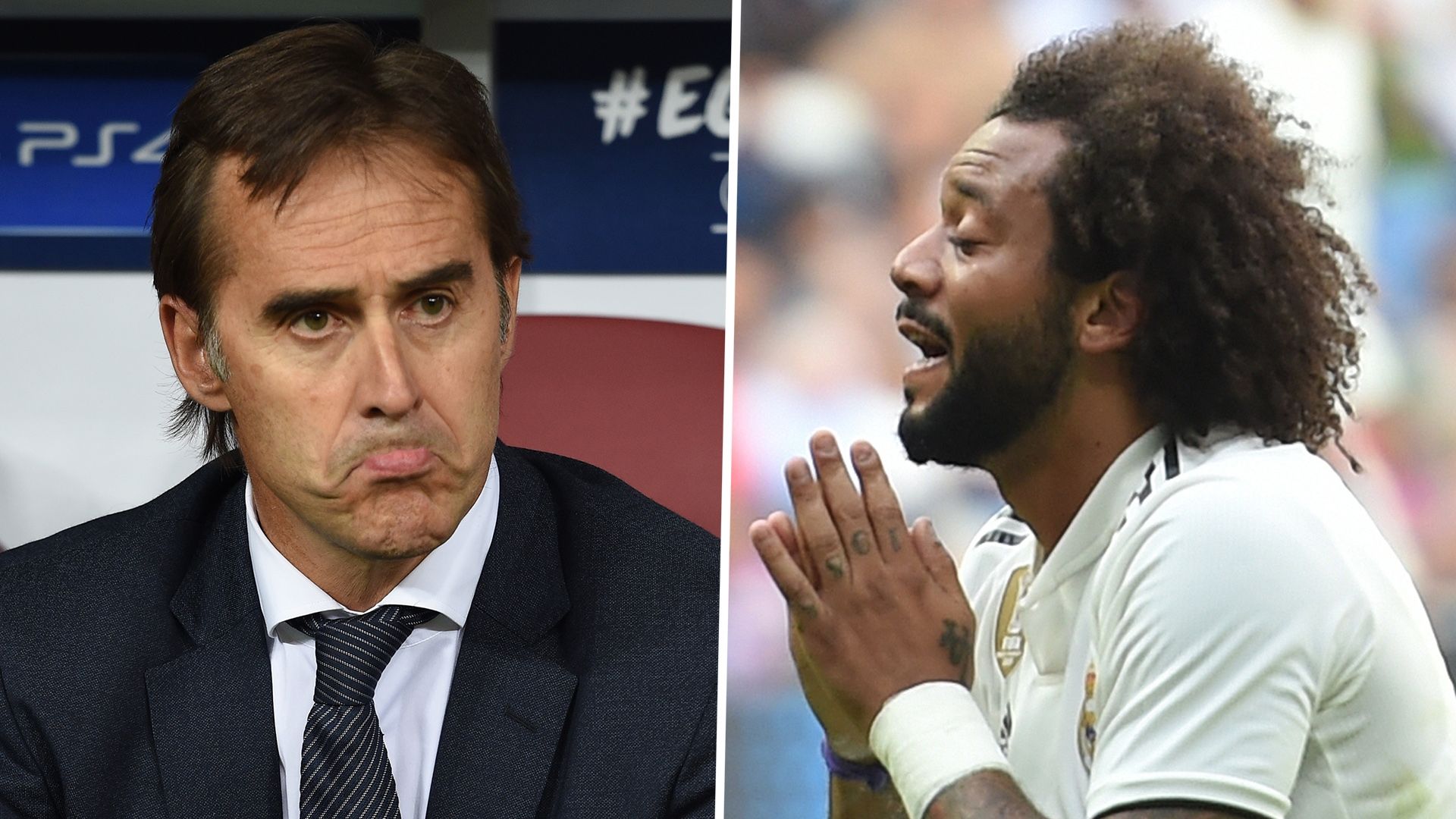 Julen Lopetegui Marcelo Real Madrid 2018