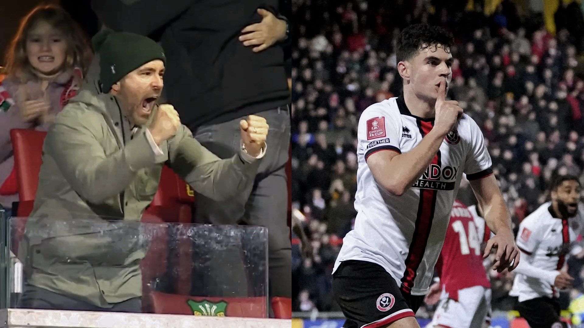 ONYL GERMANY Ryan Reynolds Wrexham Sheffield United