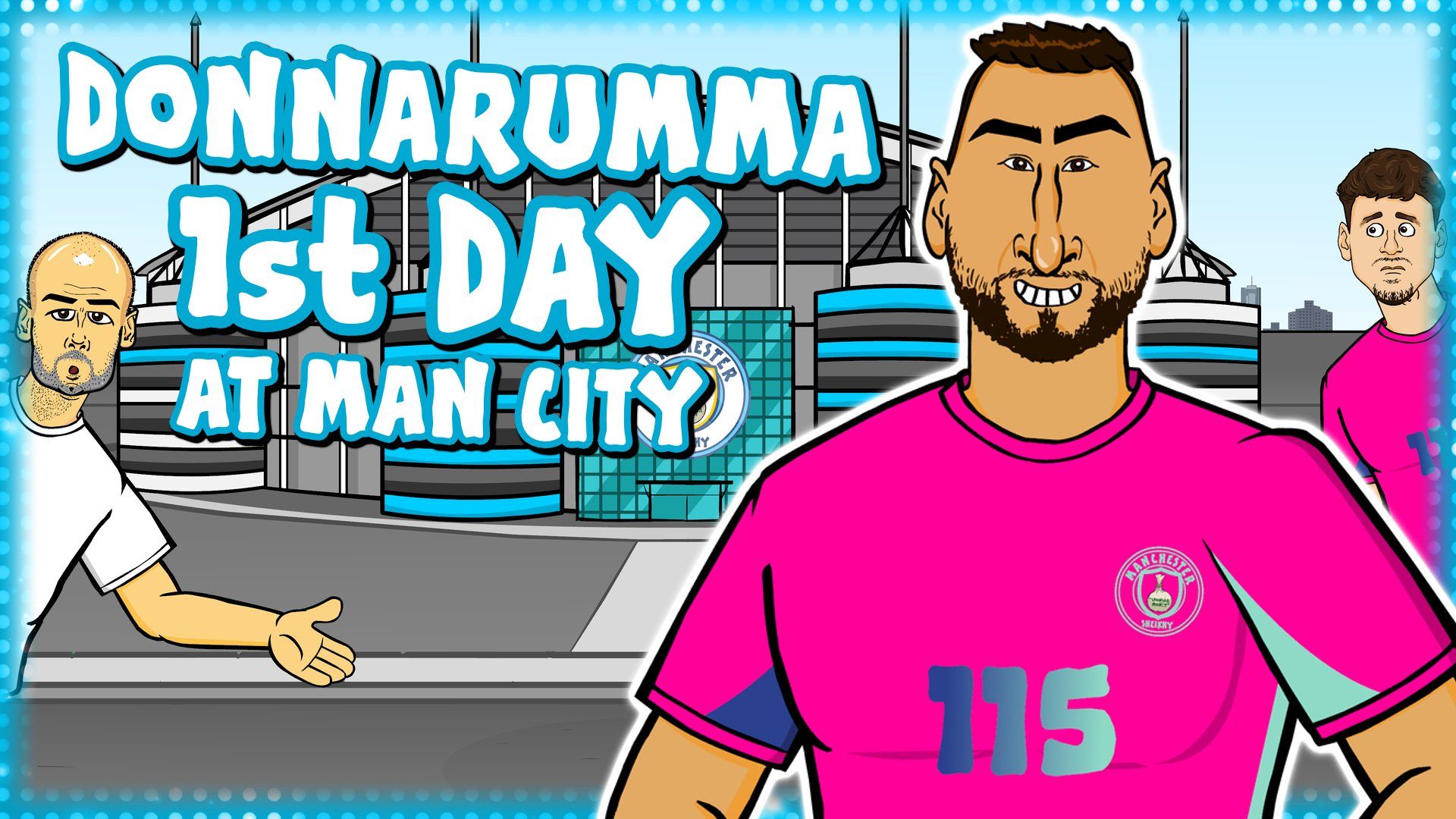Gianluigi Donnarumma Man City first day 442oons