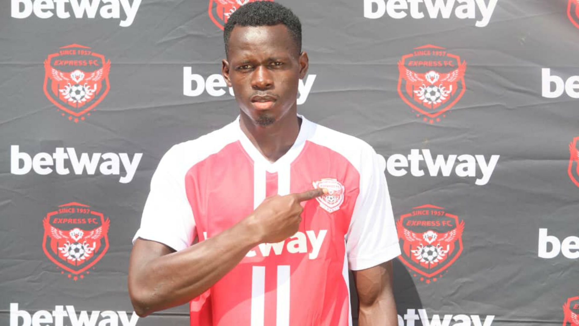 Express FC player Isaac Nsengiyunva.