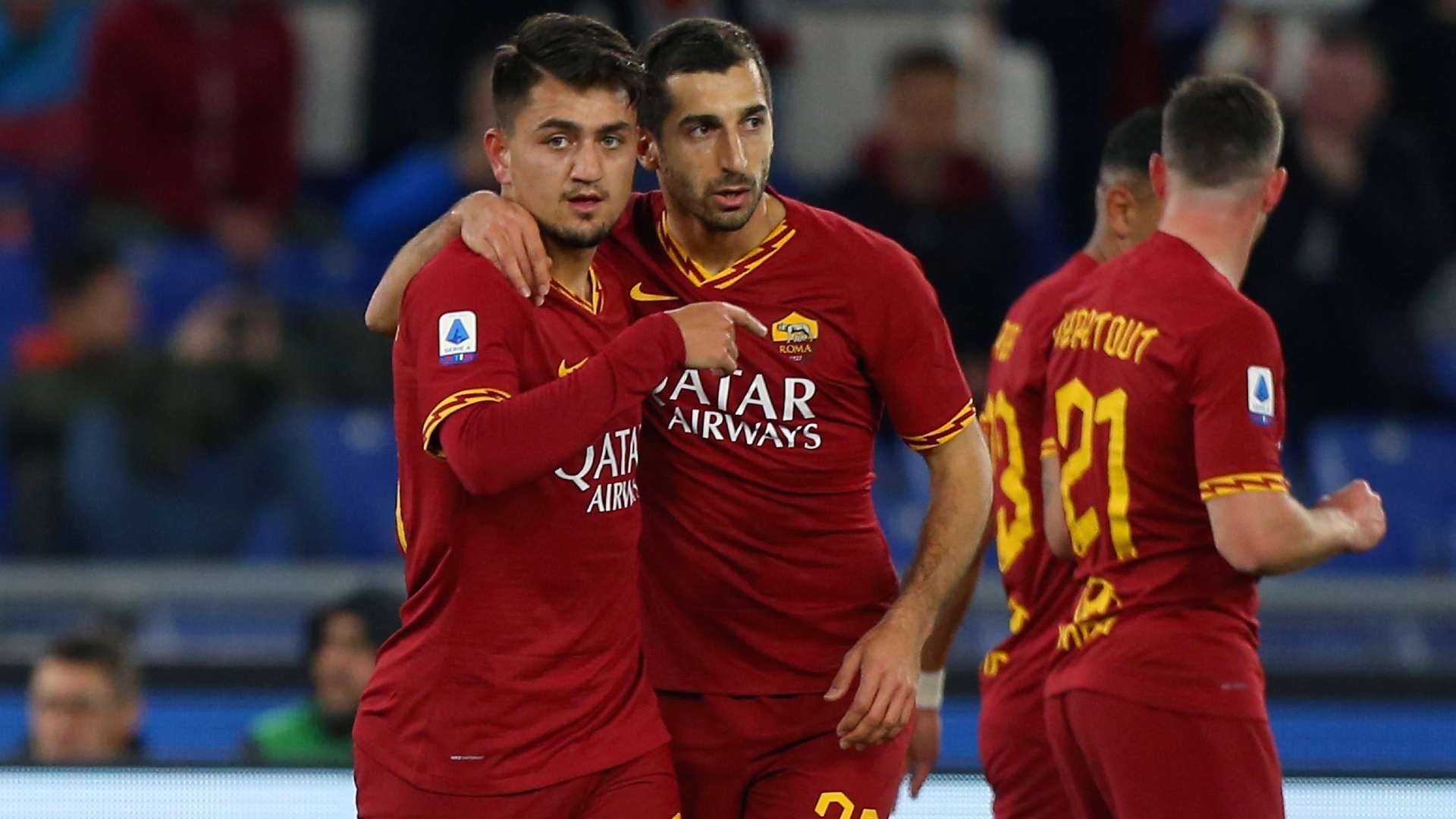 Cengiz Under Mkhitaryan Roma Lecce Serie A