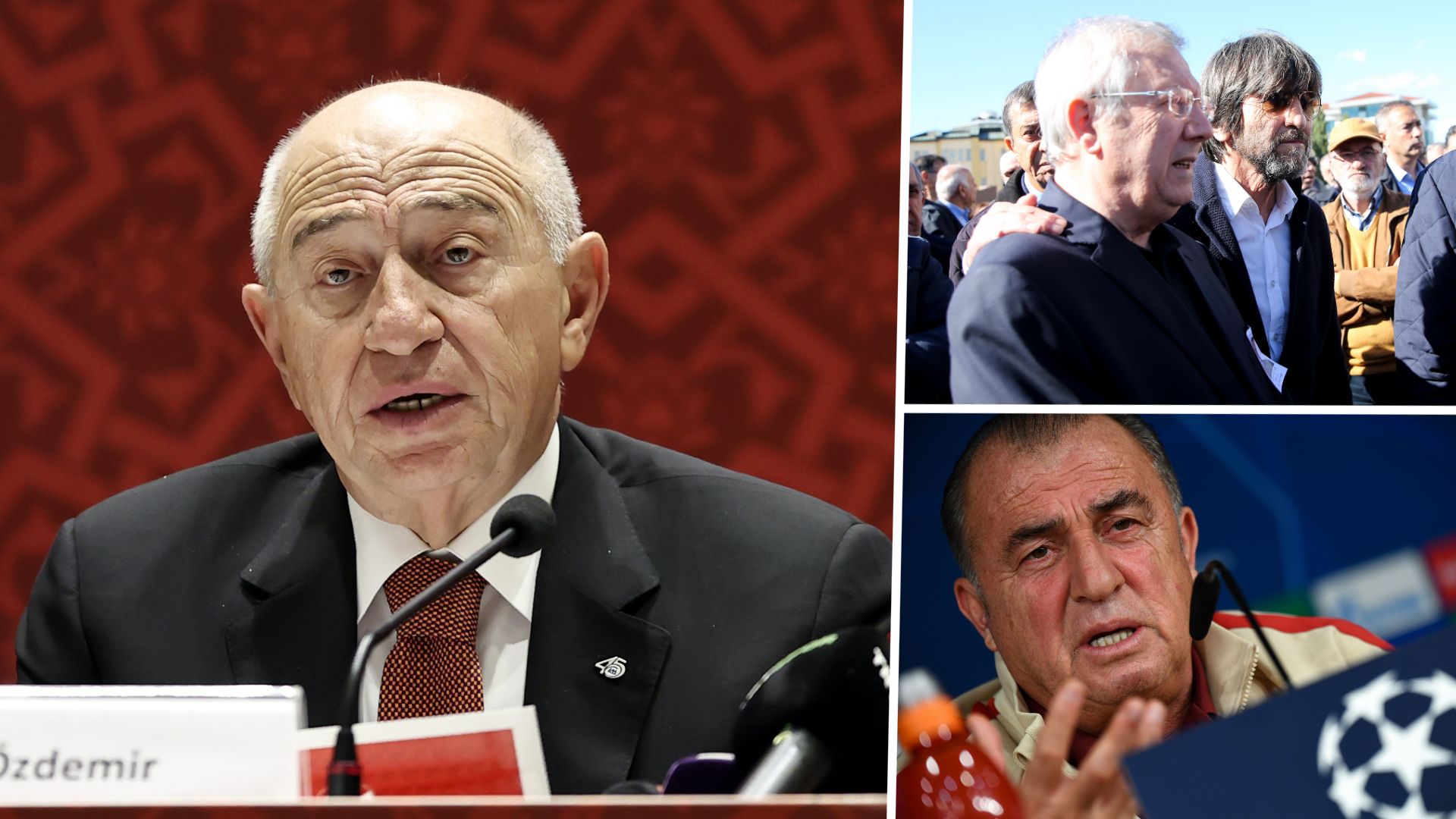 Nihat Özdemir, Rıdvan Dilmen, Aziz Yıldırım, Fatih Terim GFX