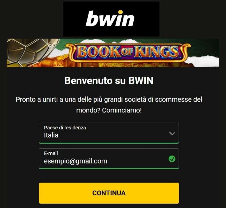 bwin formulario registrazione codice bonus