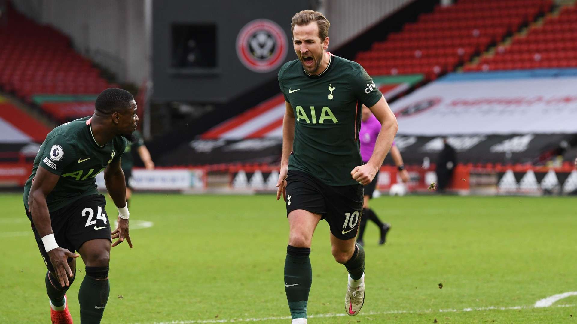 Harry Kane Sheffield United vs Tottenham Premier League 2020-21