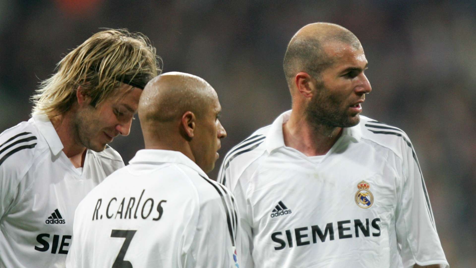 David Beckham Roberto Carlos Zinédine Zidane Real Madrid Primera División