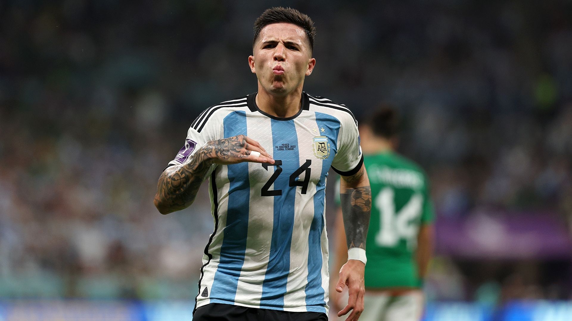 Enzo Fernandez Argentina Mexico Mundial Qatar 2022