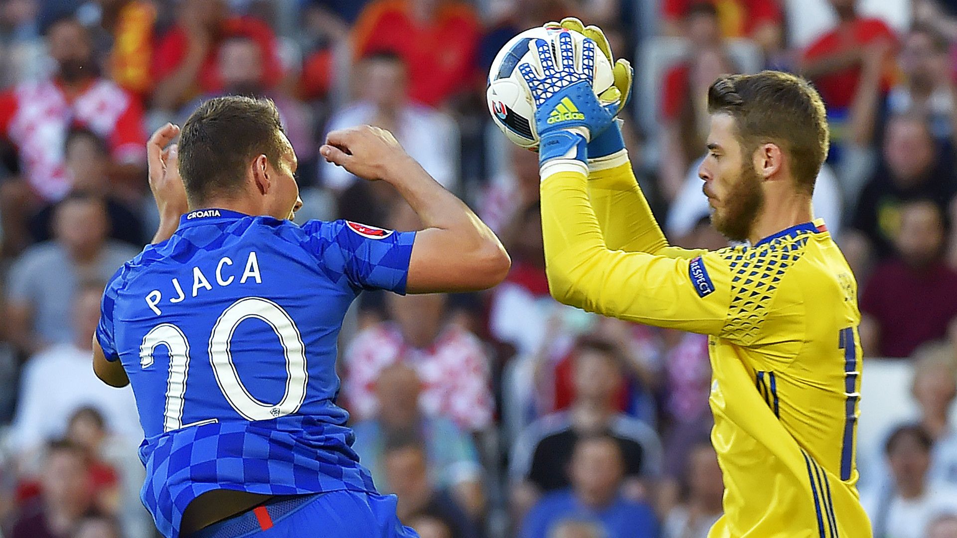 David de Gea Marko Pjaca Spain Croatia Euro 2016