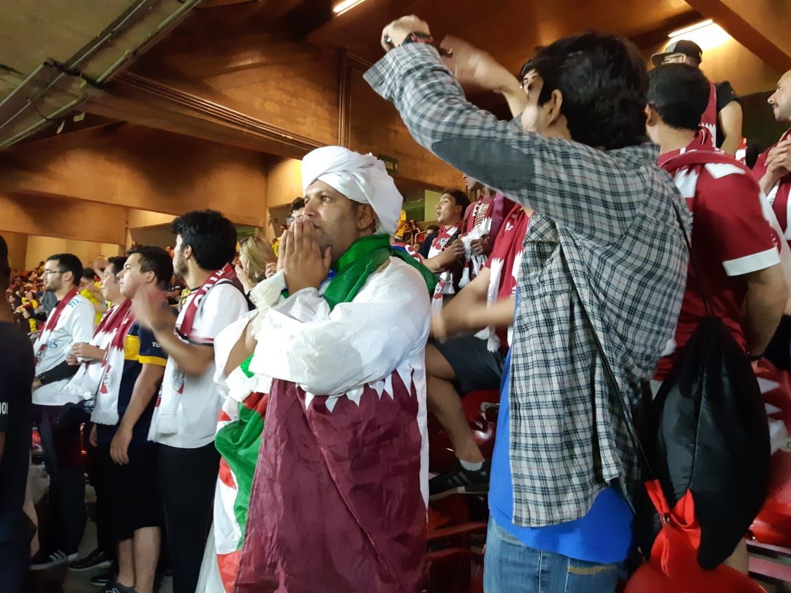 Torcedores do Qatar no Morumbi