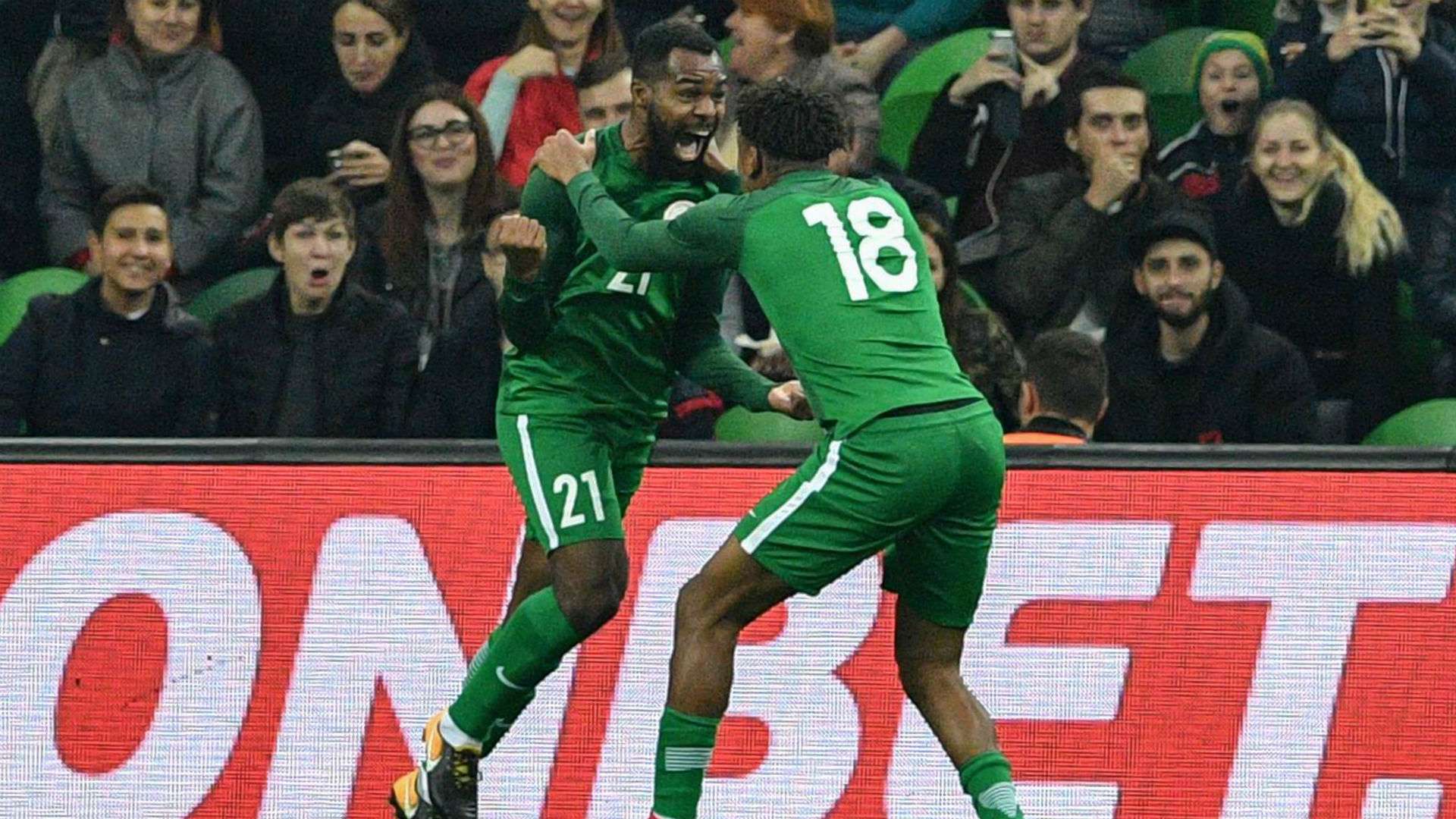 Brain Idowu and Alex Iwobi