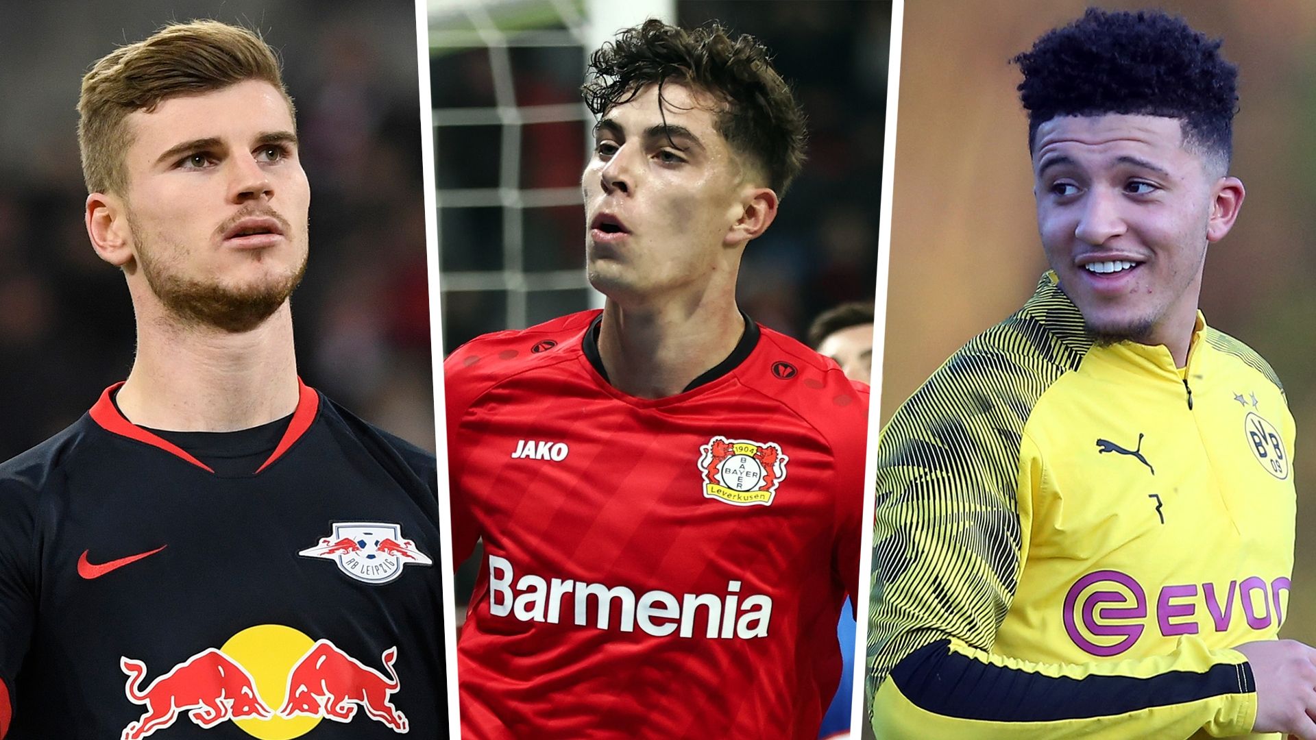 Timo Werner Kai Havertz Jadon Sancho Split