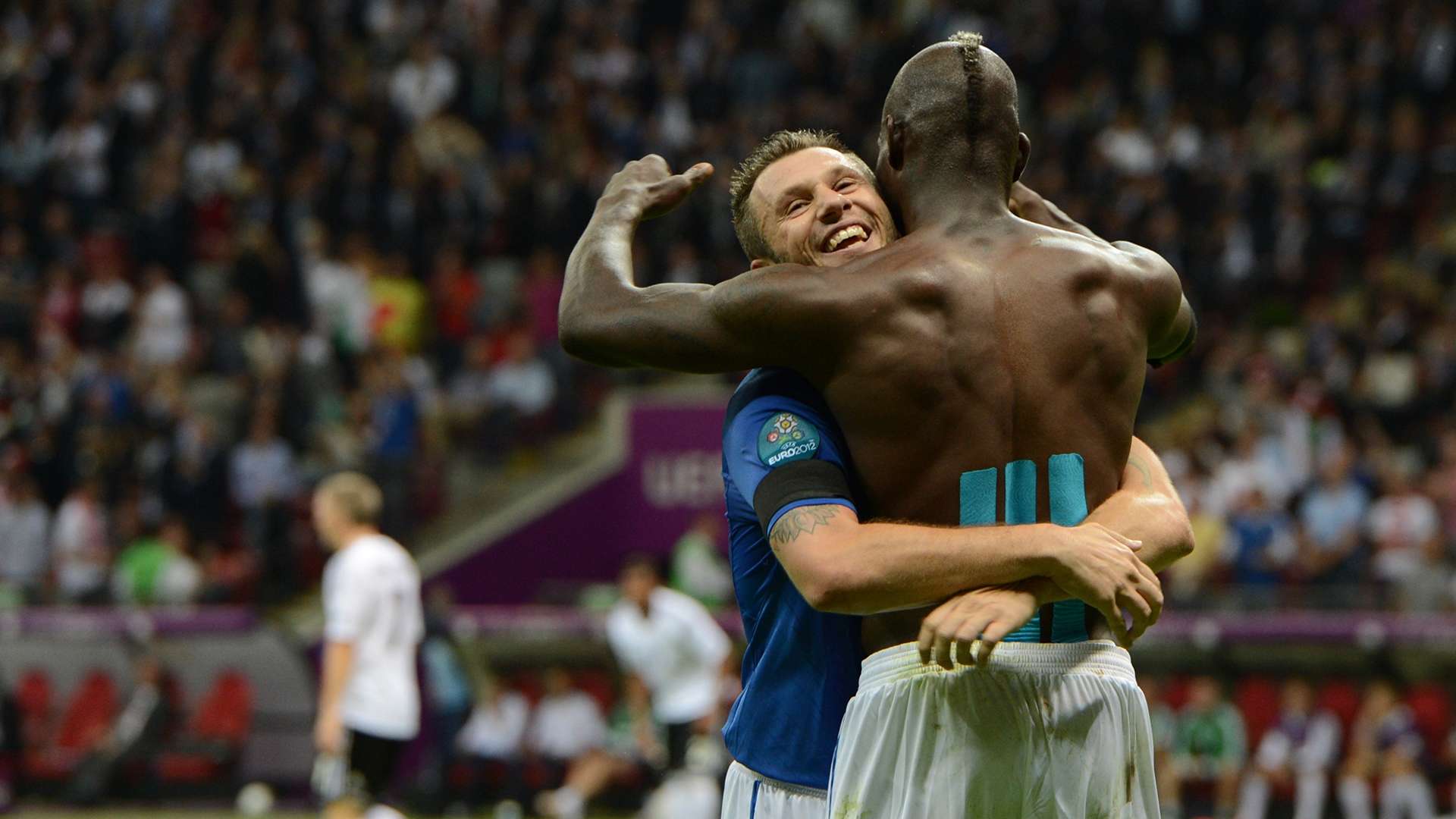 Antonio Cassano Mario Balotelli Italy