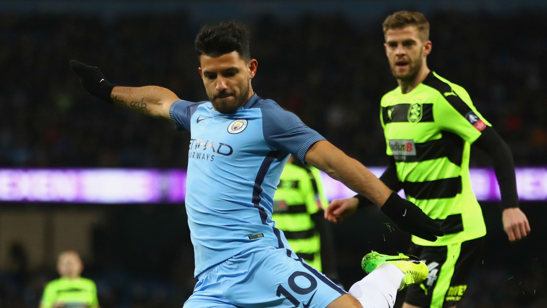 Sergio Aguero Manchester City Huddersfield