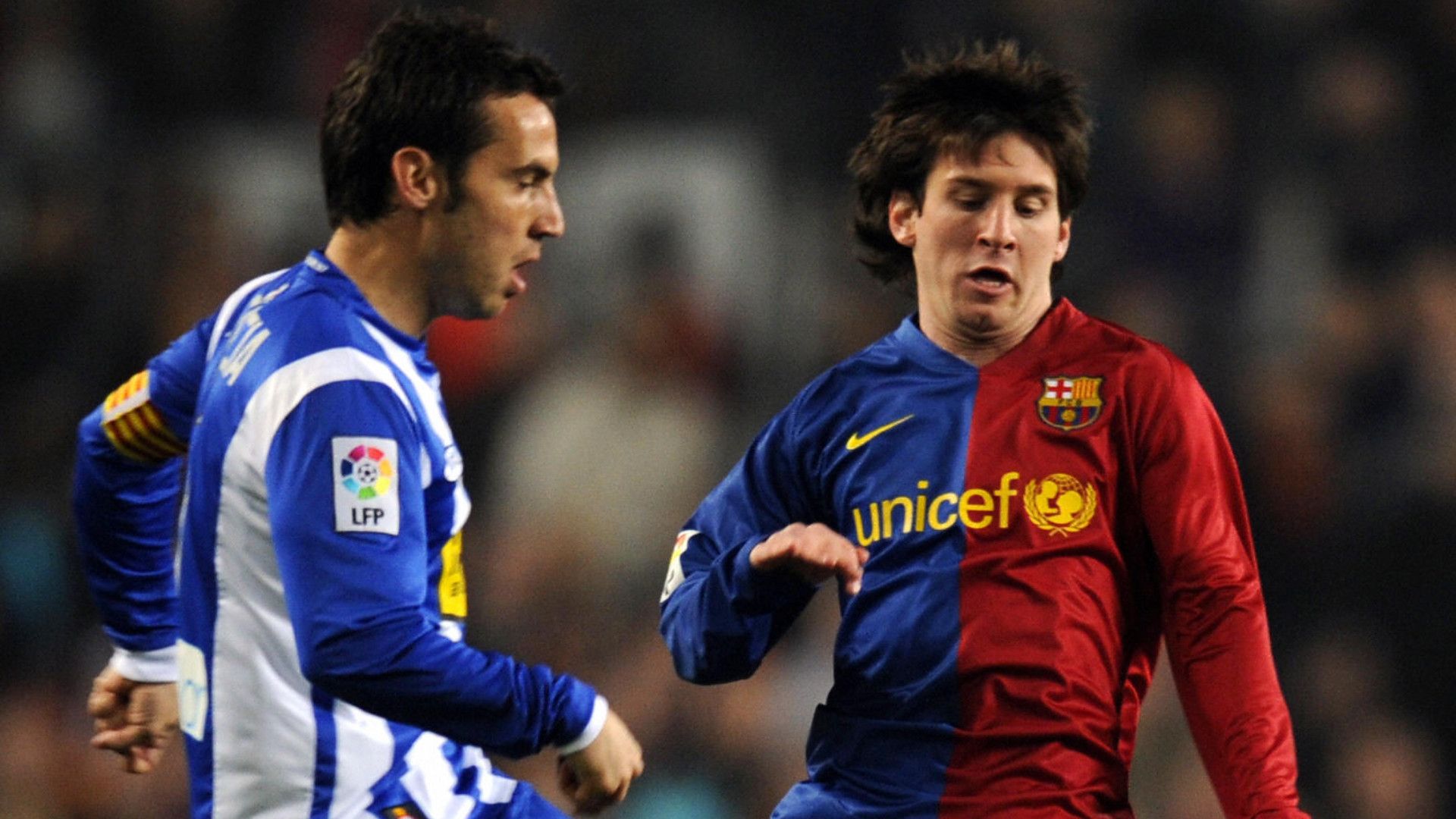 David Garcia Lionel Messi Barcelona Espanyol
