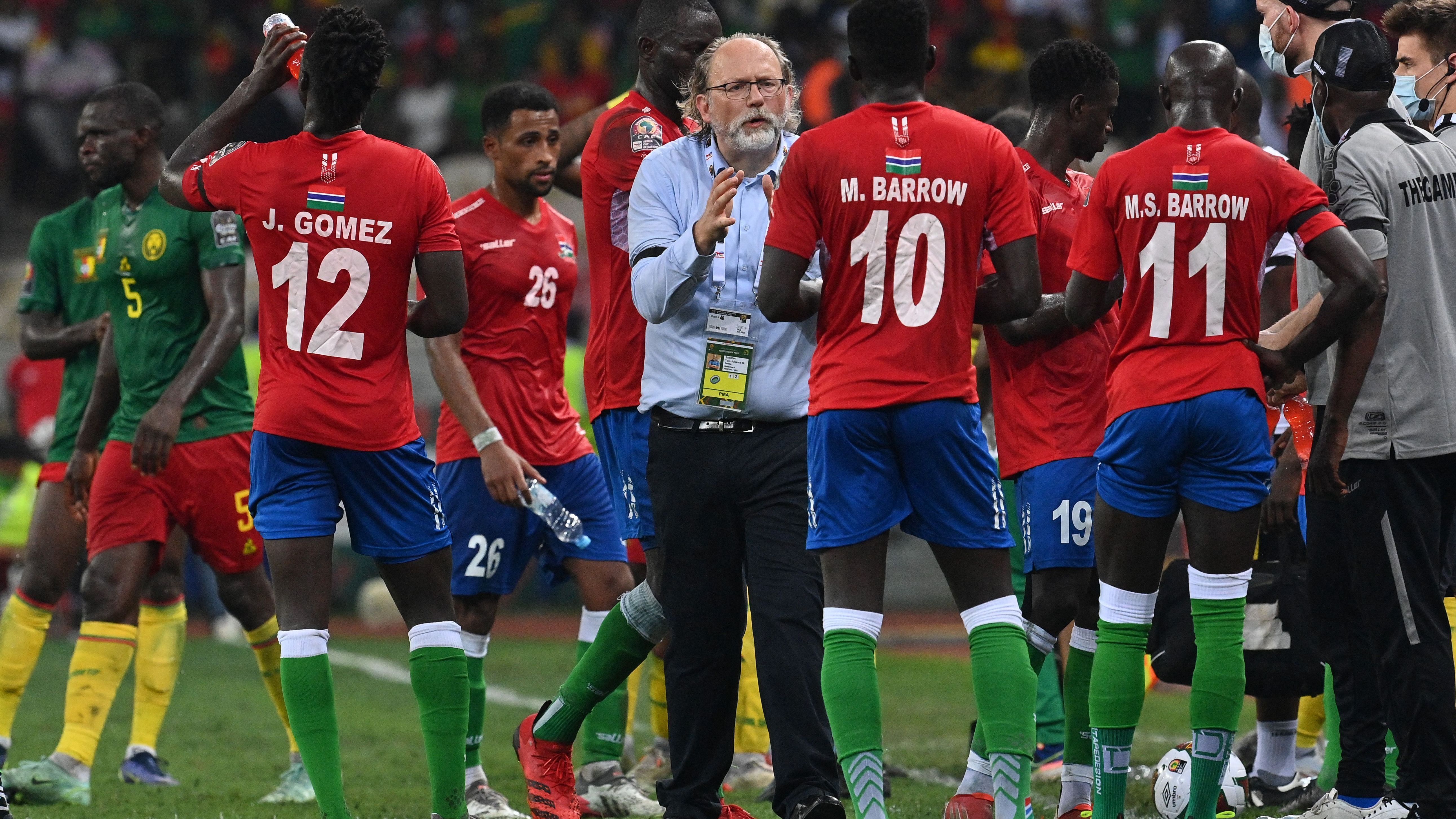 Gambia's Belgian coach Tom Saintfiet 
