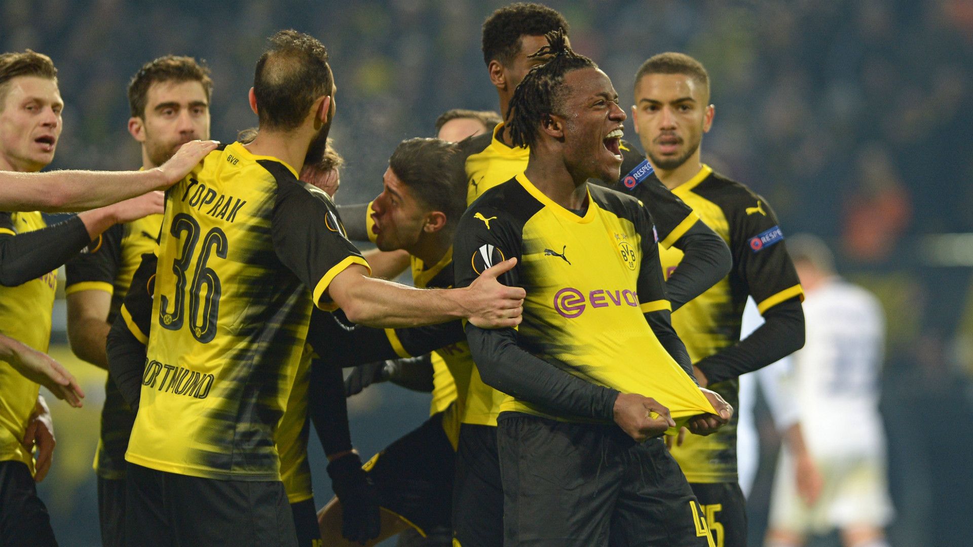 Michy Batshuayi Borussia Dortmund Atalanta Europa League 15022018