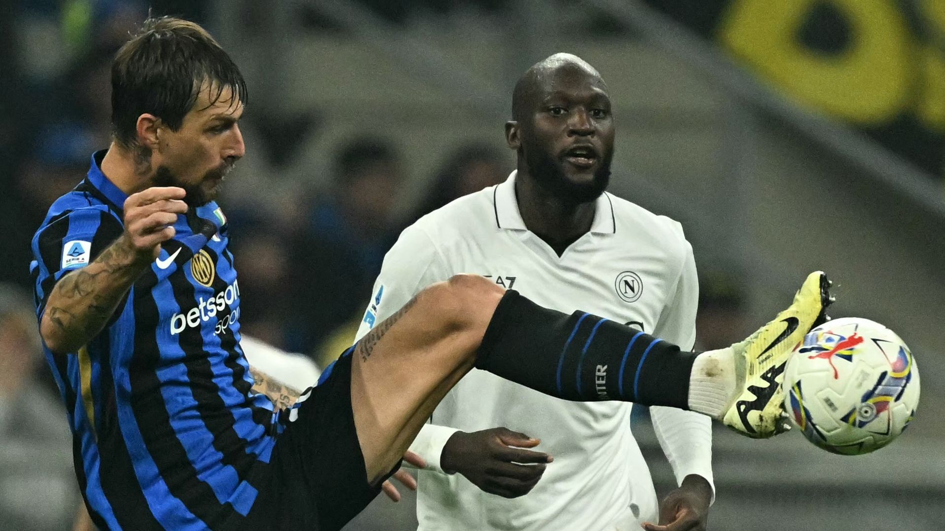 Acerbi Lukaku Inter Napoli 10112024