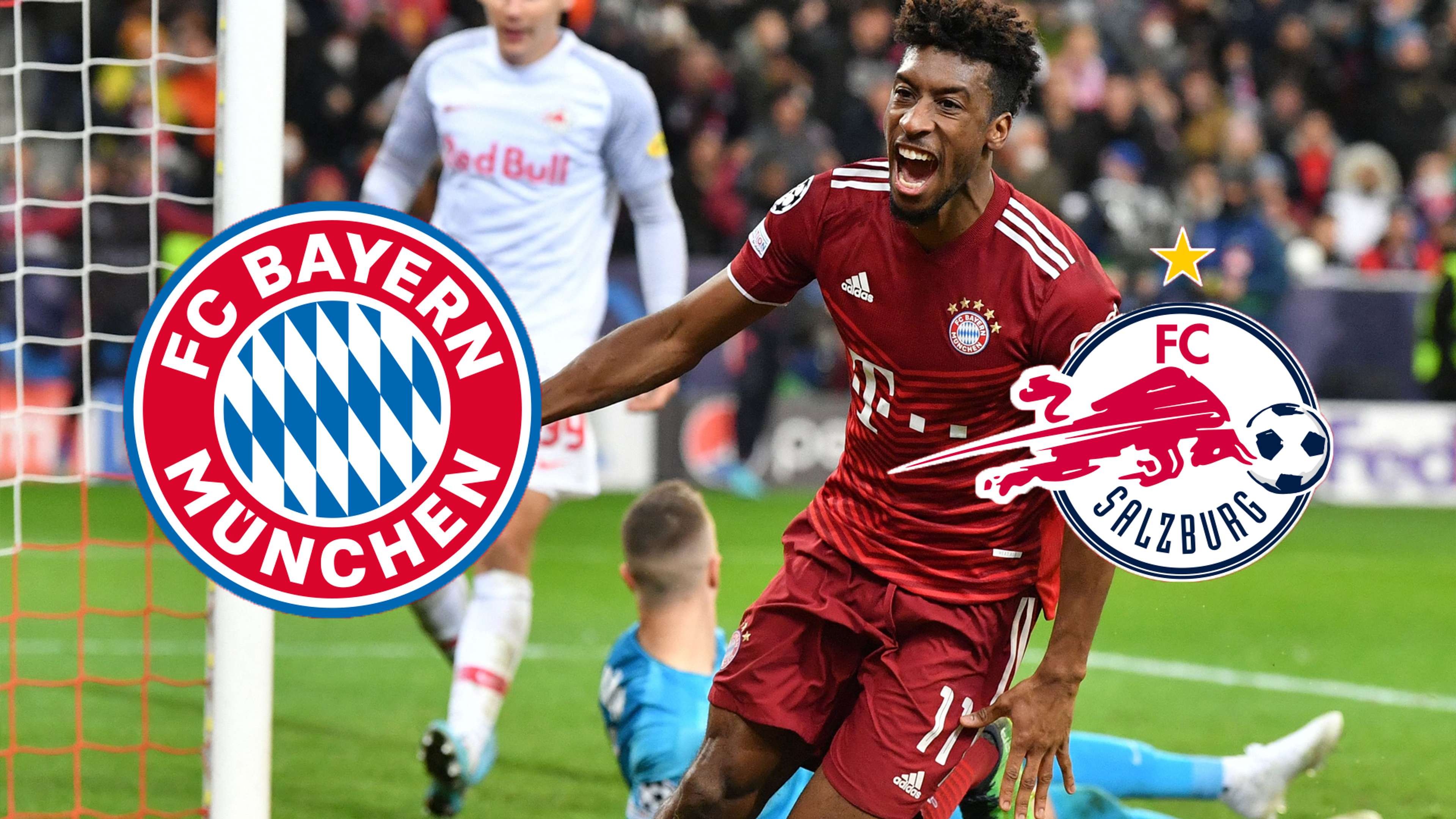 FC Bayern München FC RB Salzburg champions league kingsley coman torjubel 2021 2022
