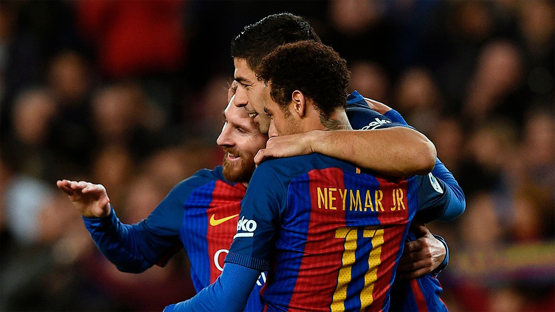 Luis Suarez Lionel Messi Neymar Barcelona Celta La Liga 04032017