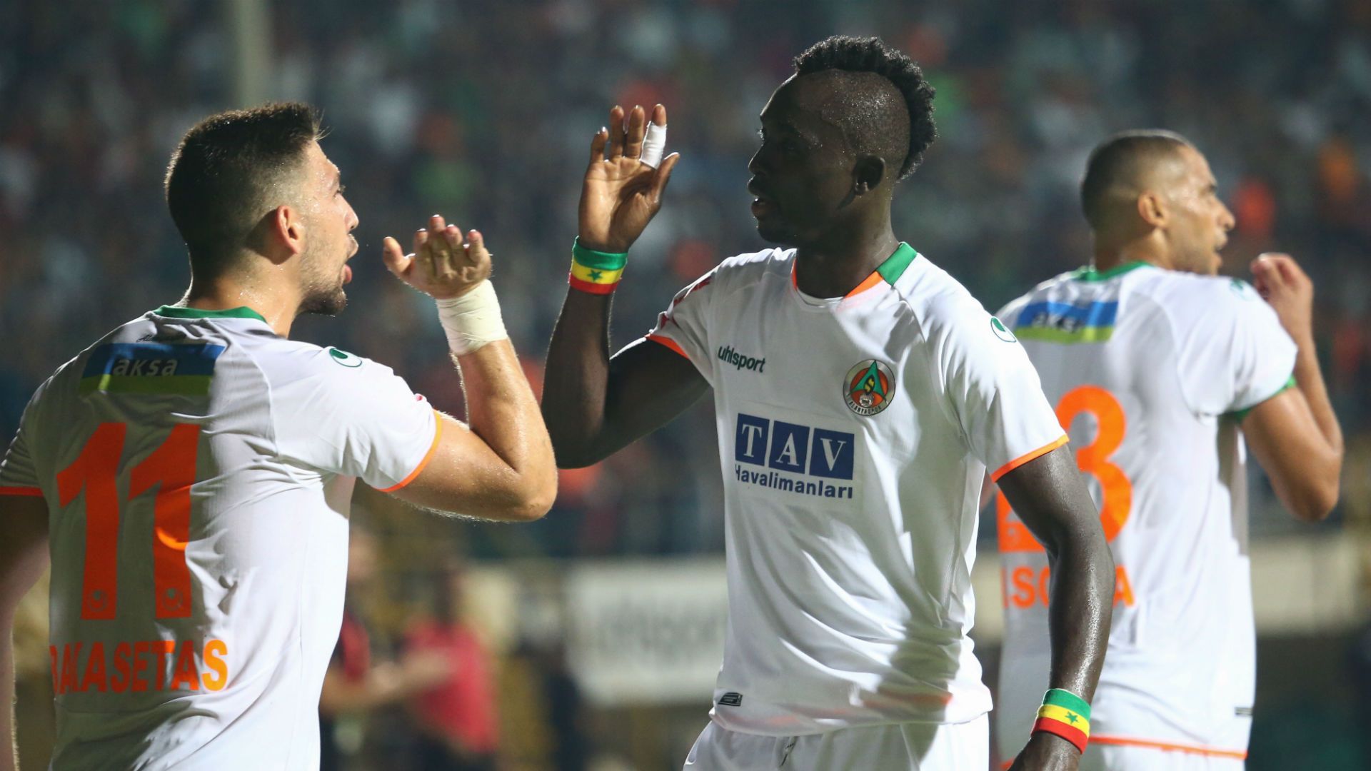 Tasos Bakasetas Papiss Cisse Alanyaspor v Fenerbahce Goal Celebration