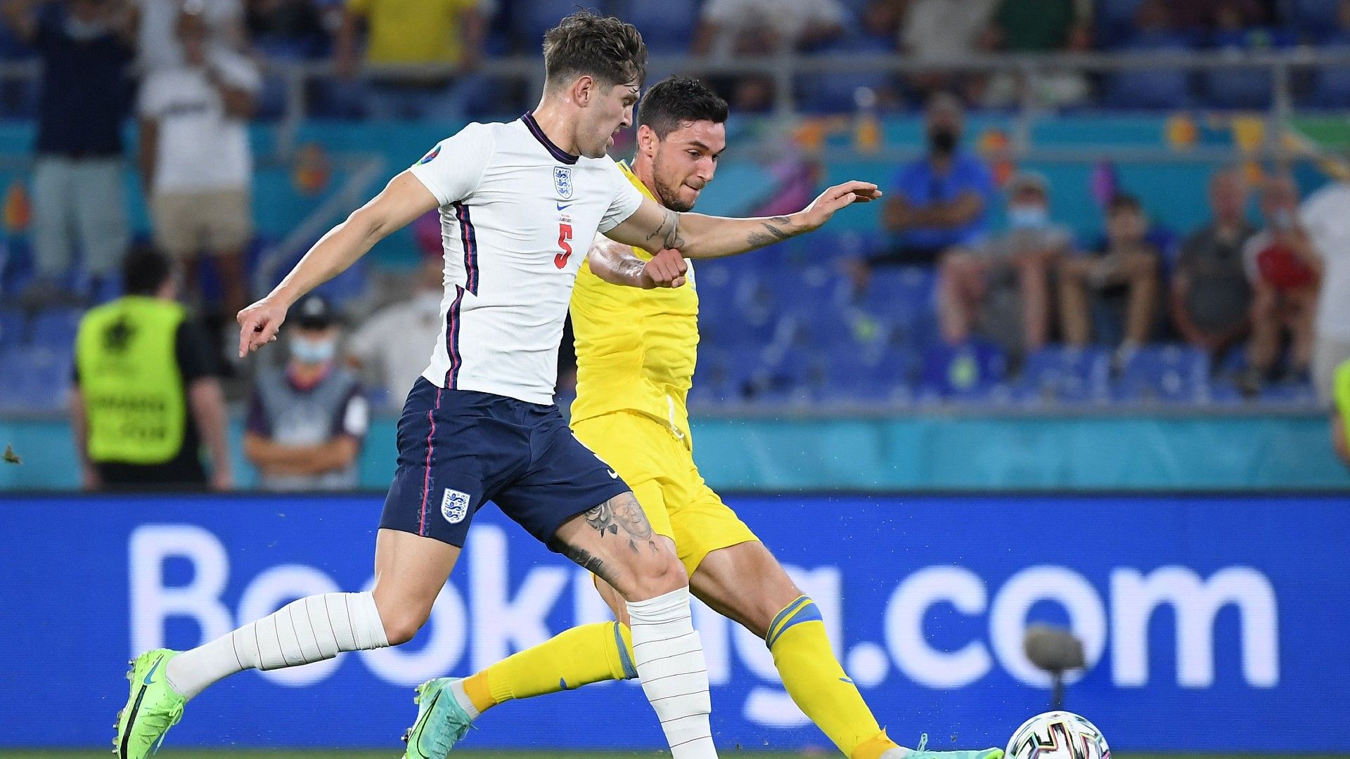 Roman Yaremchuk John Stones Ukraine vs England Euro 2020