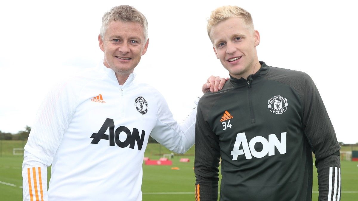 Ole Gunnar Solskjaer/Donny van de Beek Manchester United 2020-20
