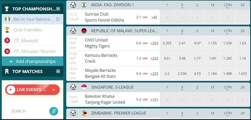 22bet Sports Betting