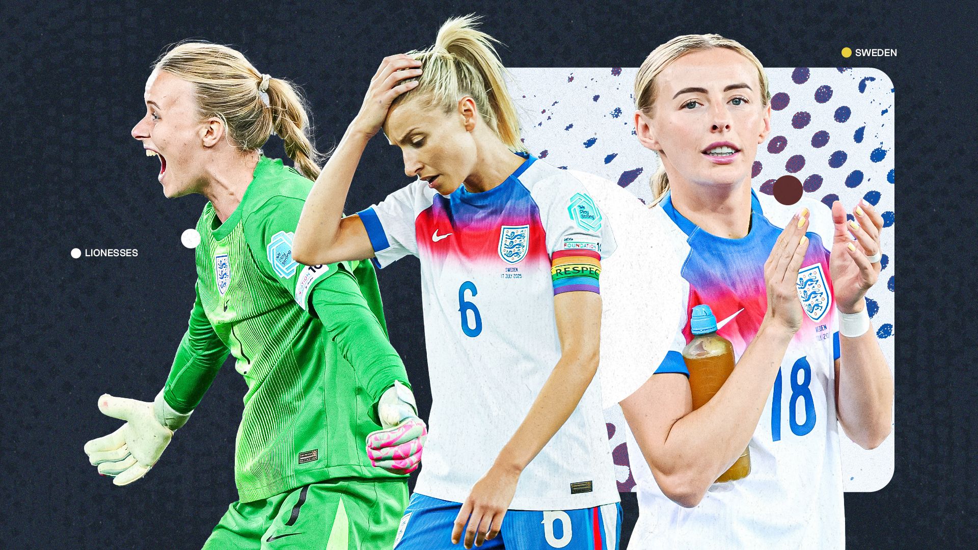 Lionesses winners & losers GFX