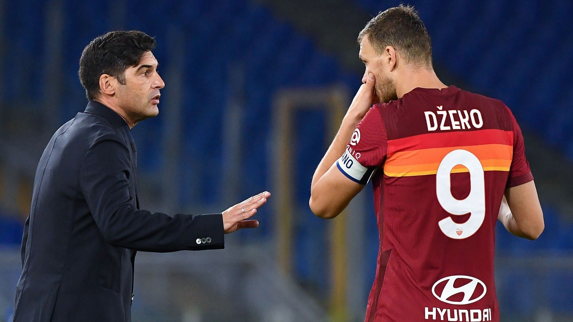 Edin Dzeko Paulo Fonseca Roma