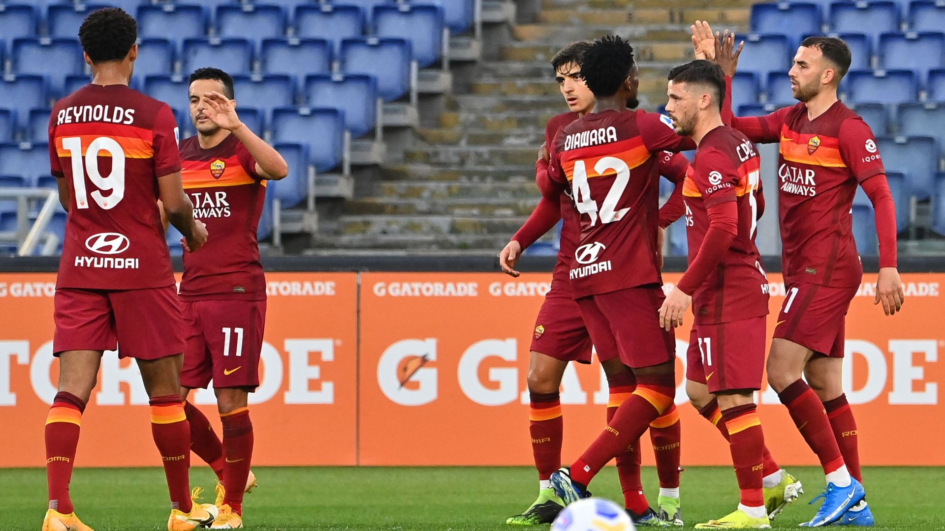 Roma celebrating - Roma Bologna