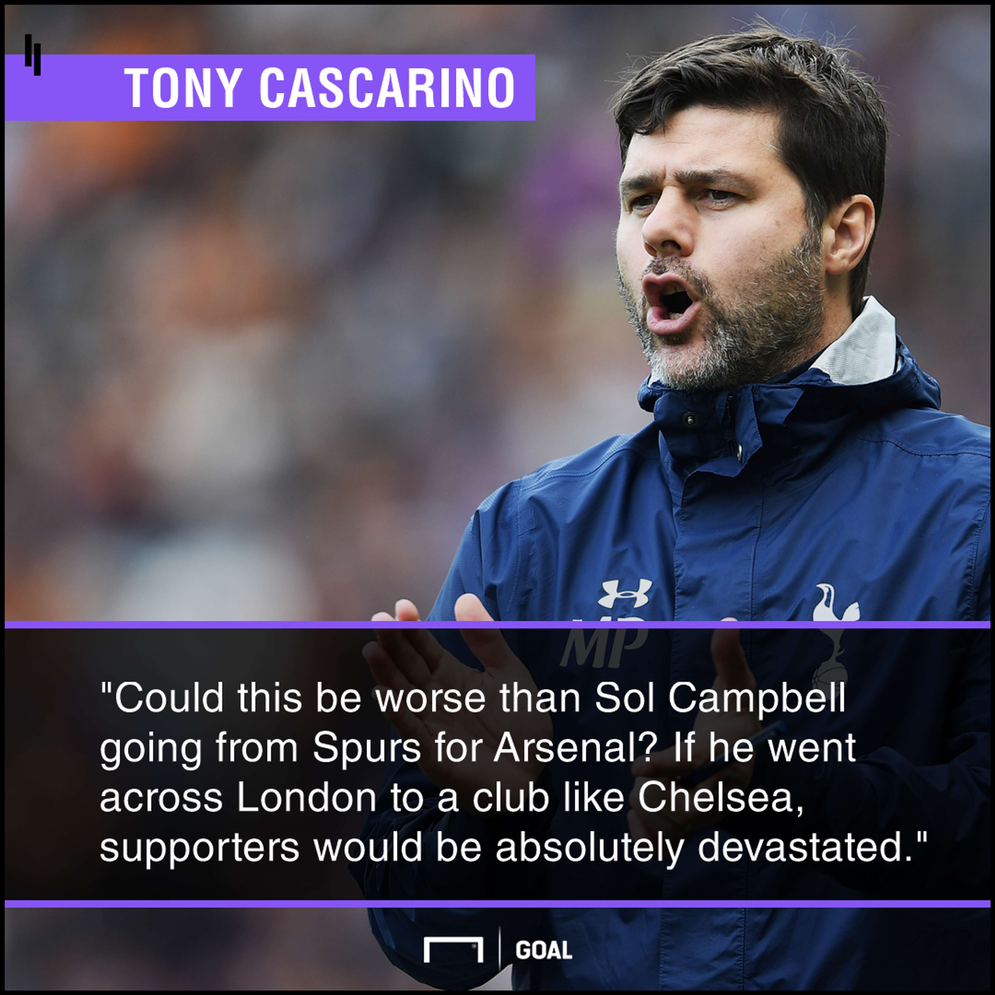 Mauricio Pochettino Tottenham to Chelsea worse than Sol Campbell