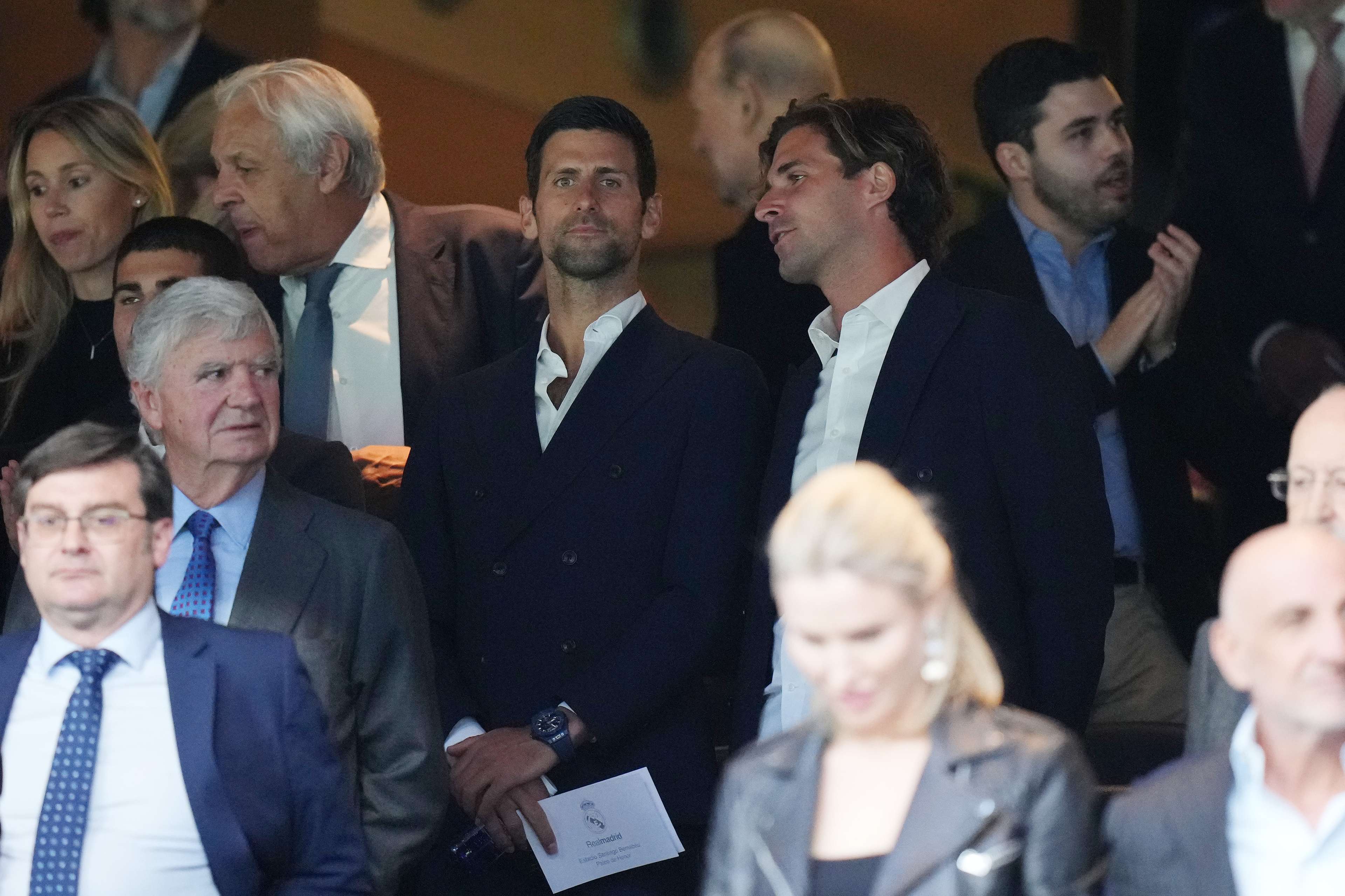 Novak Djokovic in Bernabeu Real Madrid