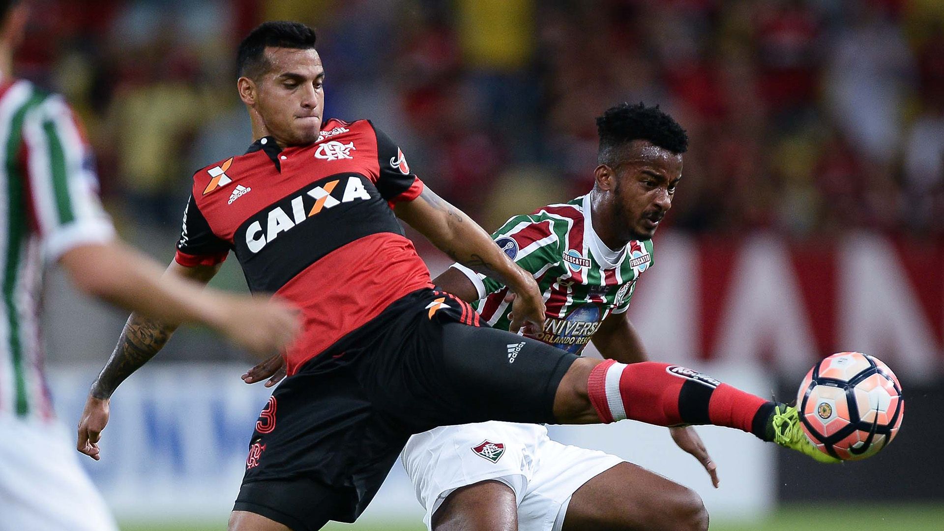 Miguel Trauco Jefferson Orejuela Fluminense Flamengo Copa Sudamericana 25102017