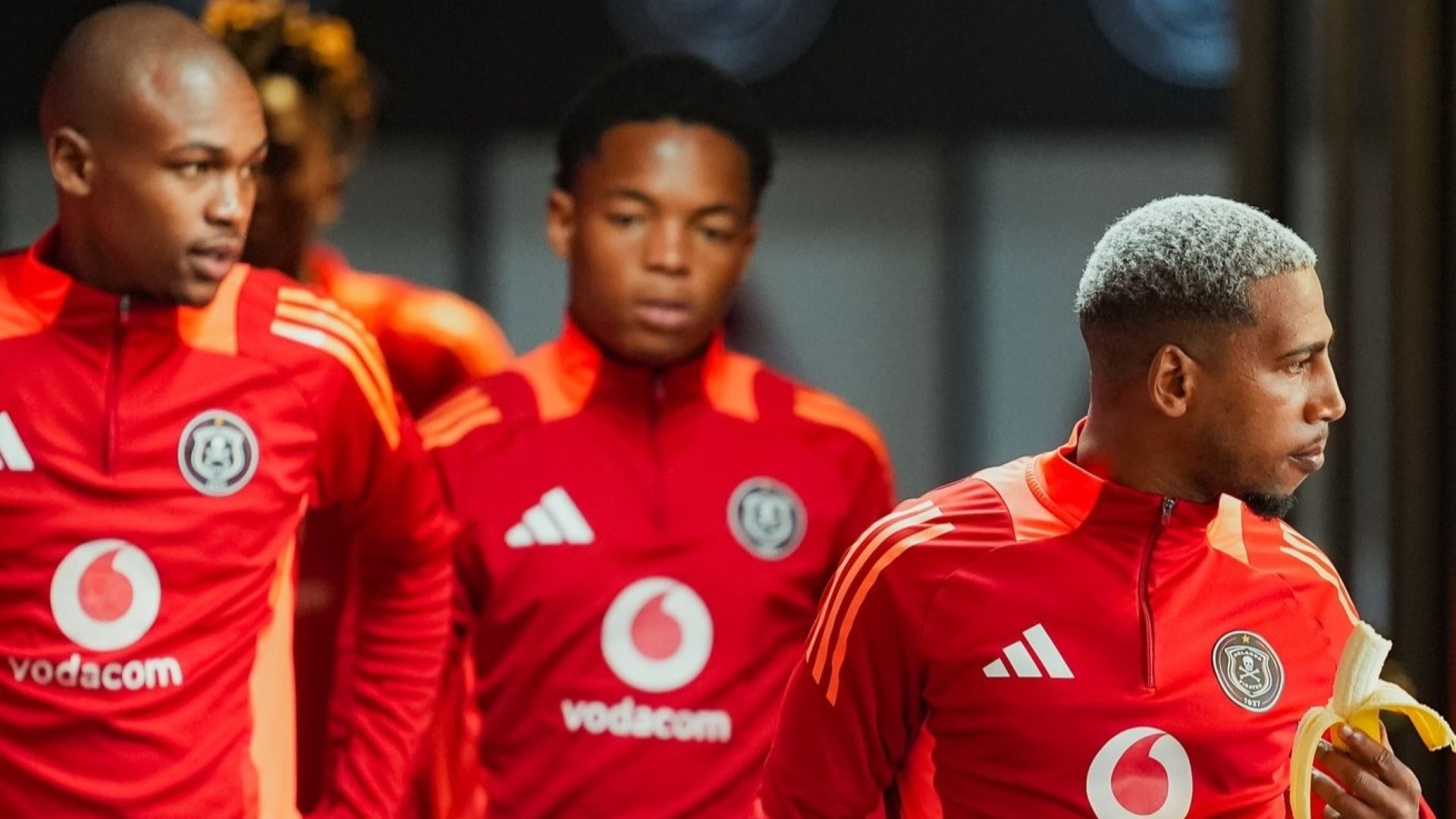 Simphiwe Selepe, Sibusiso Tau and Deano van Rooyen, Orlando Pirates