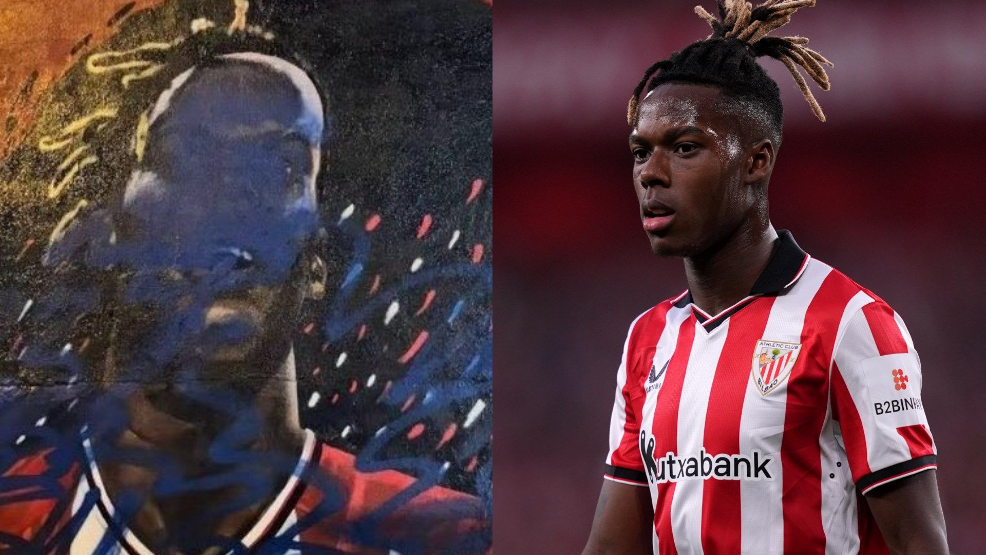 Nico Williams mural in Bilbao vandalised AGAIN just hours after artist repainted tribute to Athletic Club star as Barcelona move turns toxic | Goal.com UK