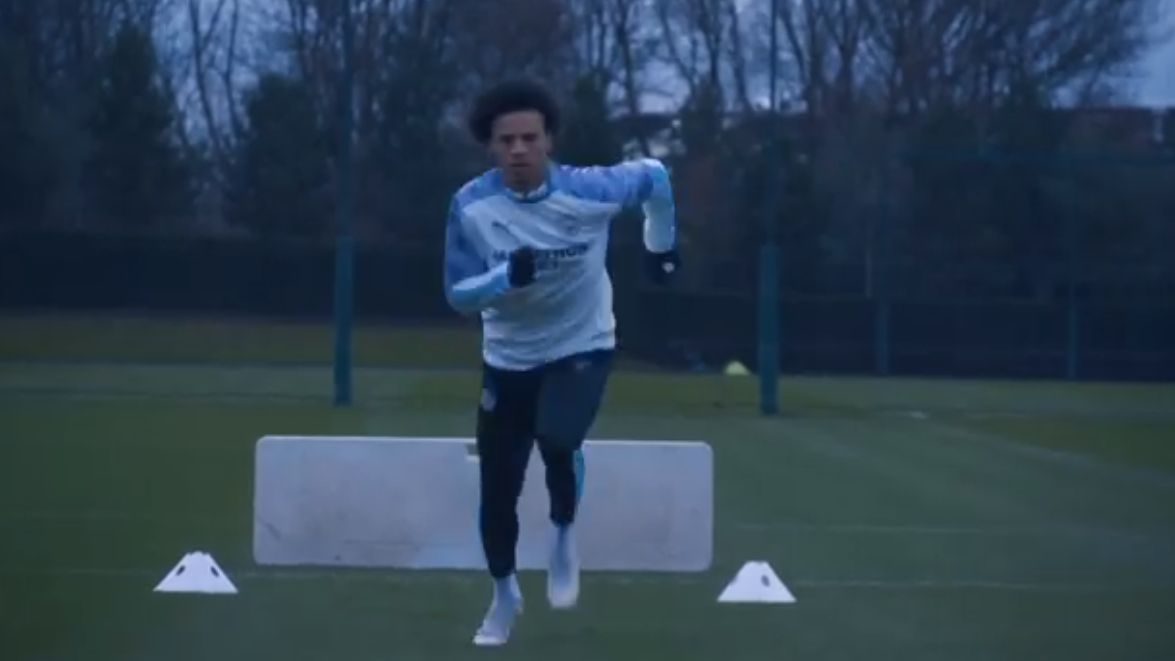 Leroy Sane Manchester City Training