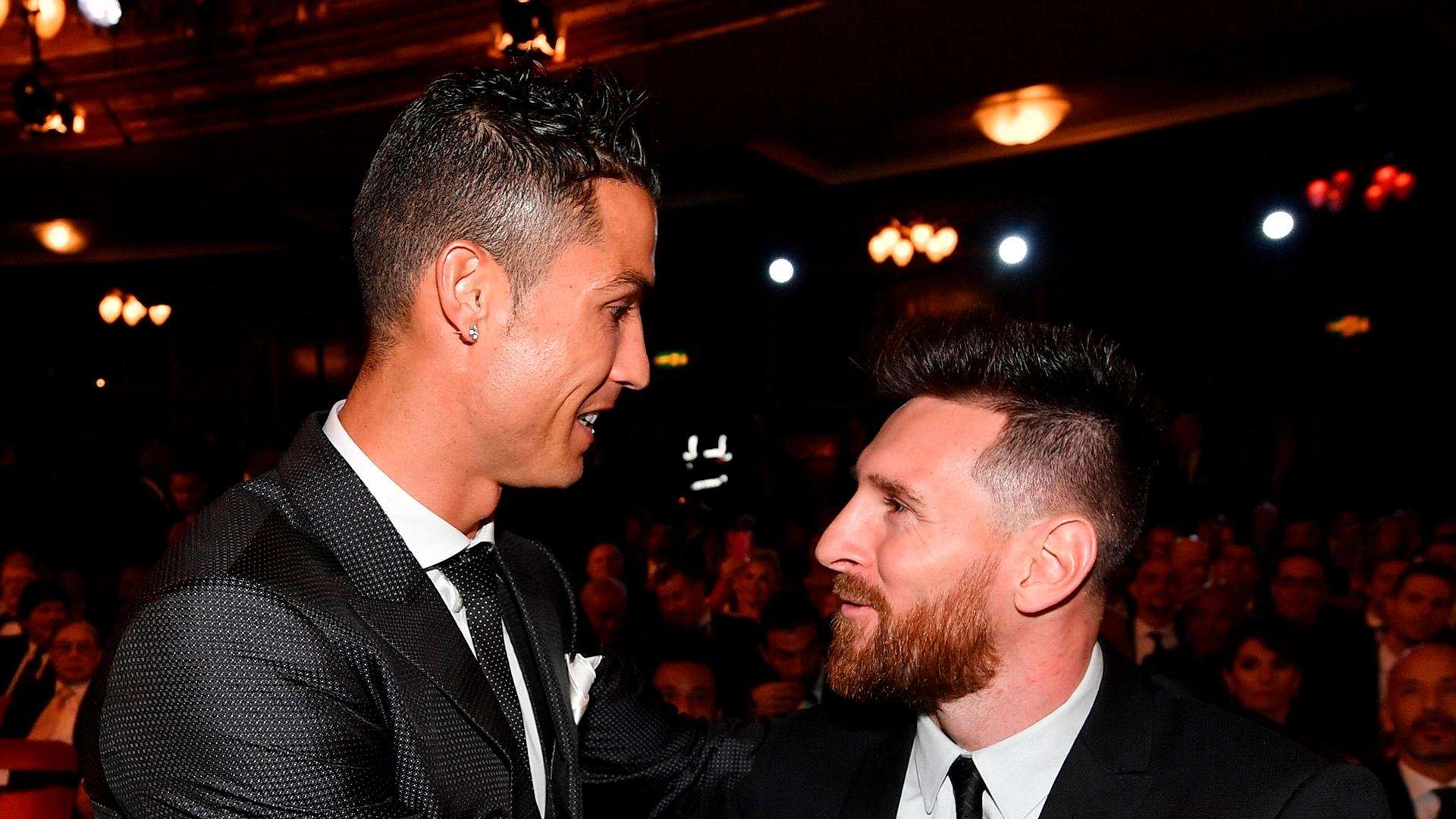 Cristiano Ronaldo and Lionel Messi at FIFA's The Best awards