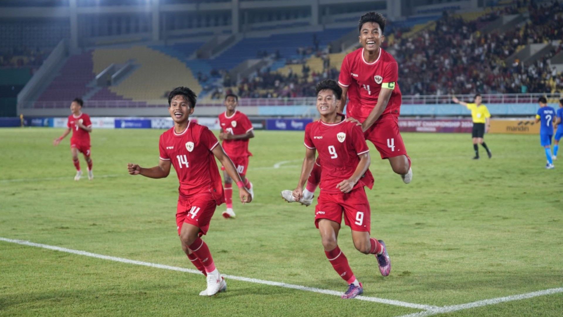 Selebrasi Tmnas Indonesia U-16 vs Singapura U-16