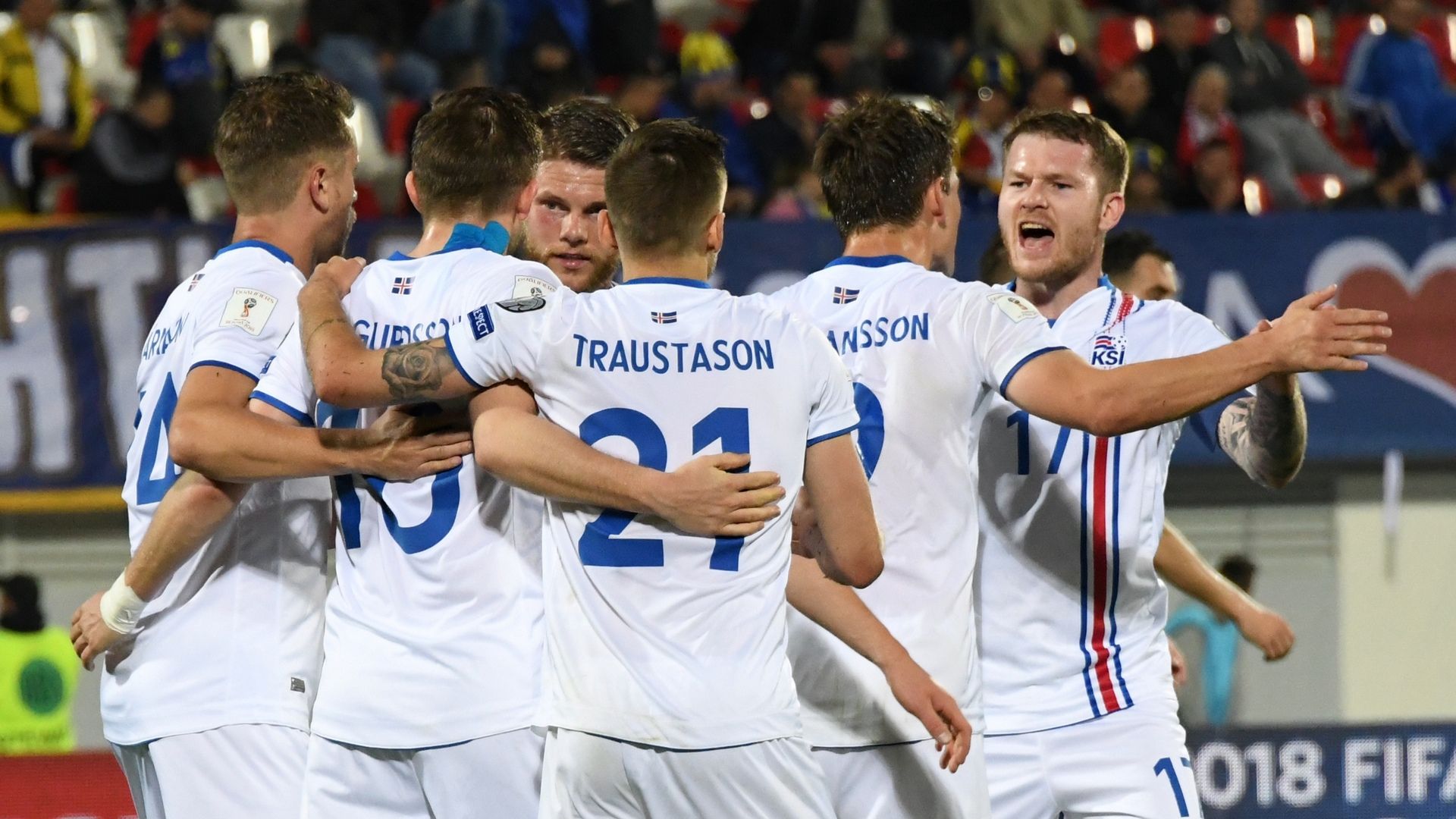 Kosova Iceland Goal Celebration 03242017