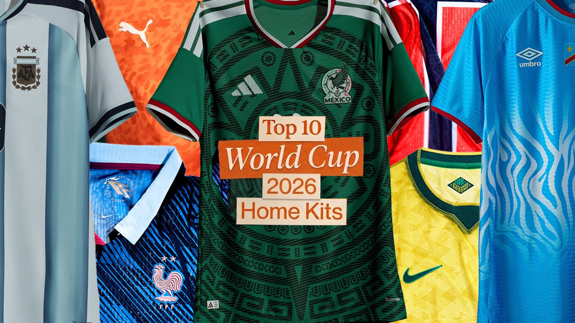 Top 10 WC home kits 2