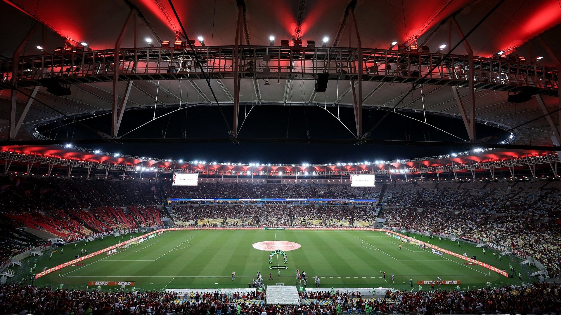 Estádio do Maracanã no jogo Flamengo x Maringá, pela Copa do Brasil 2023