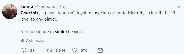 Reaction Courtois left Chelsea