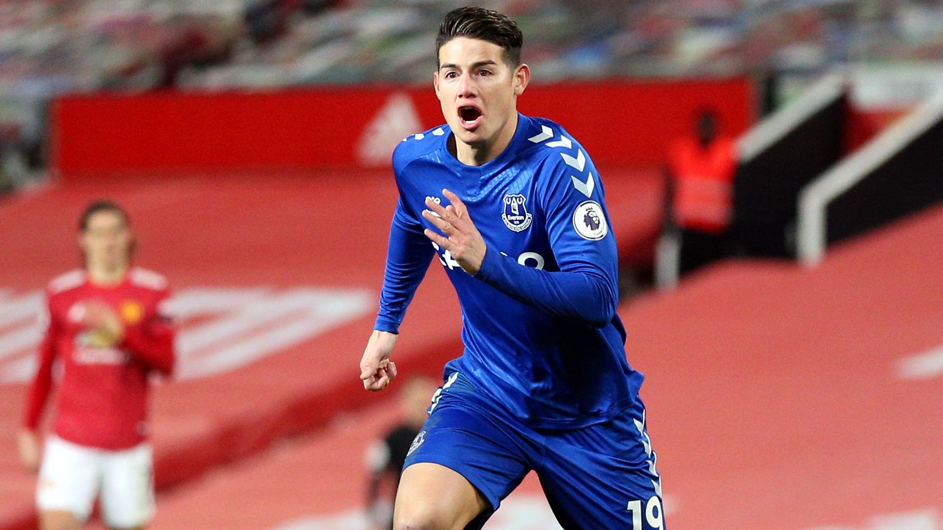 James Rodríguez Manchester United Everton Premier League 2021