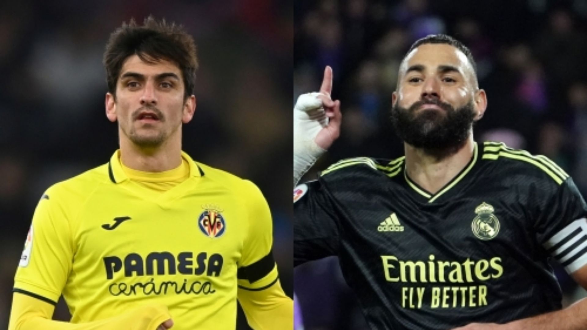 Gerard Moreno Villarreal Karim Benzema Real Madrid