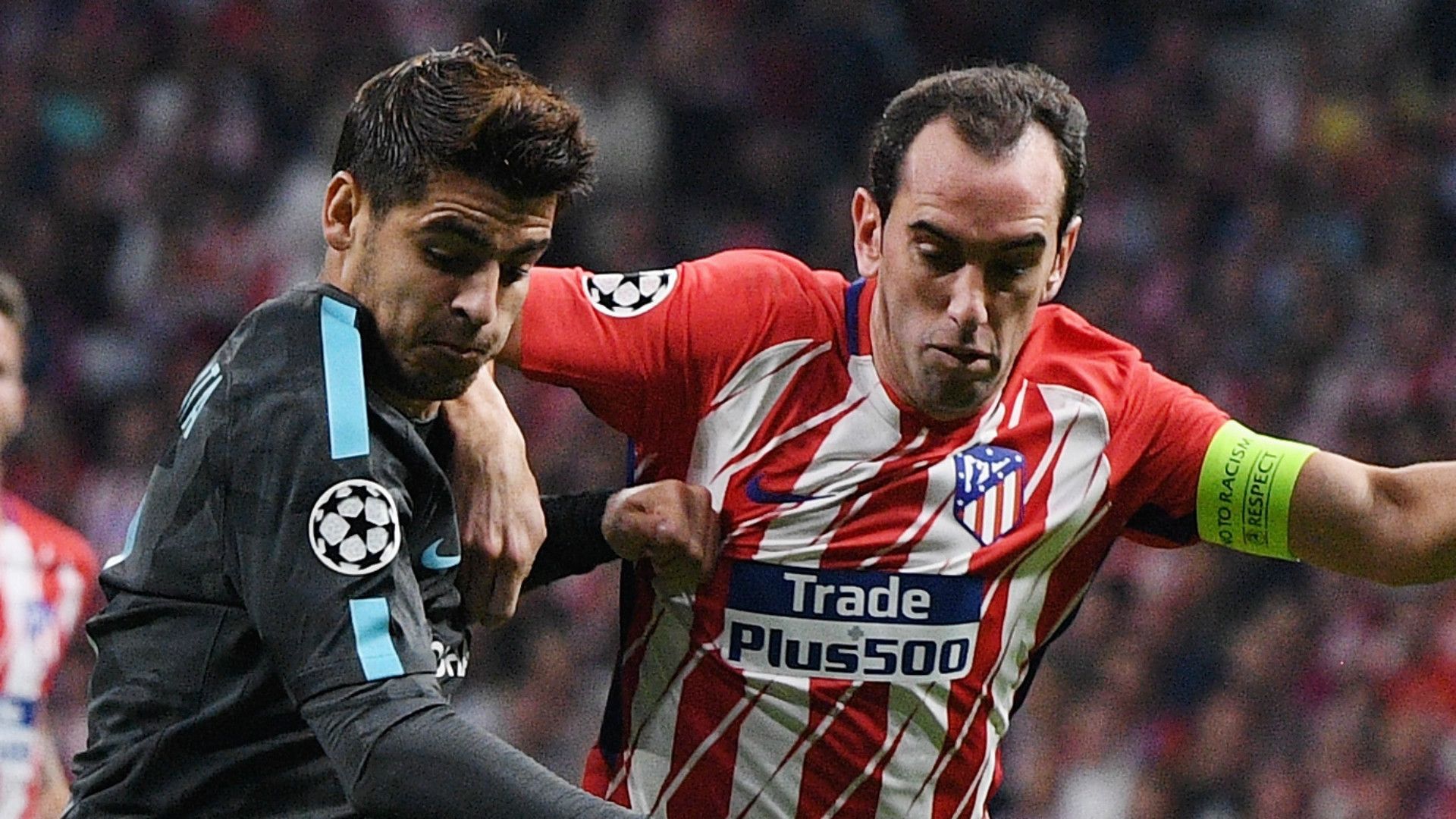 Alvaro Morata Diego Godin Chelsea Atletico Madrid