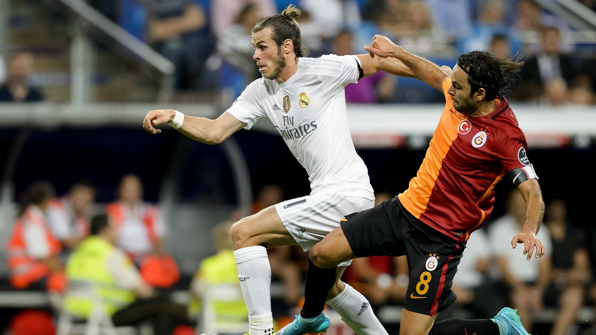Gareth Bale Selcuk Inan Real Madrid Galatasaray Friendly 18082015